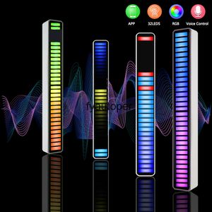 Телефон Управляйте голосовой музыкой Пикап LED RGB STILL LIGHT SOUND BLUETOOTH USB Красочный окружающий бар