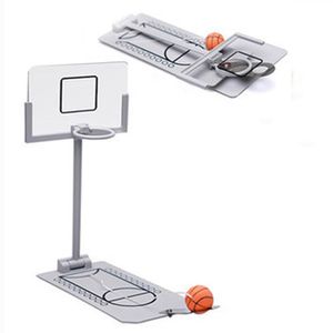 Stress Relief Toy Dobrável Mini Basquete Game Office Desktop Mesa Cesta Bola Presente de Aniversário para Amantes de CBA Treinamento Toys