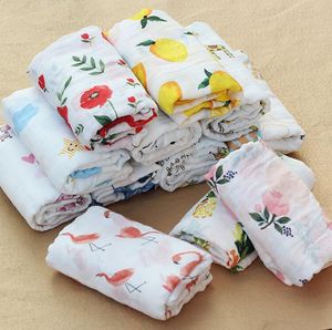 Baby Badezimmer Weiche Handtücher Infant Doppelschicht Musselin Decke Tier Swaddle Roben Kinder Swadding 125*115 cm GYL45