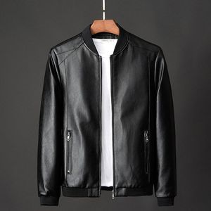 Männer Jacken Lederjacke Bomber Motorrad Männer Biker PU Baseball Plus Größe 7XL 2022 Mode Kausalen Jaqueta Masculino J410