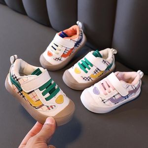 İlk Walkers 2022 İlkbahar ve Sonbahar Bebek Kızın Tek Ayakkabı Yumuşak Sert Erkek Bebek Yürüyor Casual Zapatos Para Niña
