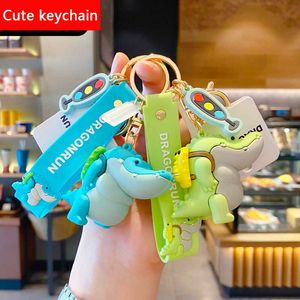 Yeni Komik Yağ Timsah Deri Çanta Araba Anahtarlık Plastik Yumuşak Kauçuk Bebek Kolye Anahtar Tutucu Yüzük Aksesuarları Takı Hediye G1019