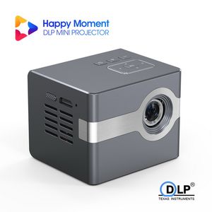 C50 Беспроводной карманный мини -проектор DLP 50 ANSI Lumens 640*360DPI Connect