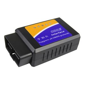 Süper ELM327 WiFi V1.5 OBD2 Araba Teşhis Tarayıcı ELM-327 Wi Fi ELM 327 V 1.5 OBD 2 IOS PIC18F25K80 Teşhis-Araçlar olmadan