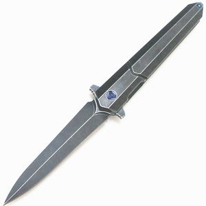 Kalem Peri Rulman Katlanır Bıçak 9Cr18MOV Blade Titanyum Alaşım Kolu Taktik Kurtarma Cep Avcılık Balıkçılık EDC Survival Aracı Noel Hediye Bıçaklar 05506