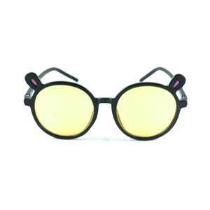 Occhiali da sole per bambini adorabili, montatura rotonda e sottile con simpatici occhiali per orecchie da topo per ragazzi e ragazze