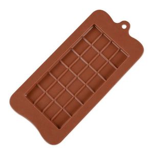 2021 24 Izgara DIY Kare Çikolata Kalıp Silikon Tatlı Blok Kalıpları Bar Blok Buz Silikon Kek Şeker Şeker Pişirme