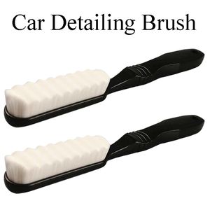 Car Detailing Brush Auto Long Handle Micro-nano Dense Cleaner Vehicle Wash Tool Interior Leather Panel Roof Cleaning Accessories