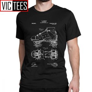 Homens Camiseta Camiseta Skate T-shirt patente patente skateboarding patins derby tops Tees 100% algodão Impressão 210420