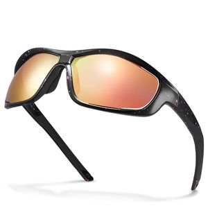 Lunettes de soleil polarisées de marque Carfia classique pour hommes femmes sport lunettes de soleil en plein air designer carré enveloppant nuances mâle miroir lentille lunettes UV400 Protection GRAFF