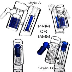 Shisha 14 mm 18 mm Perkolator mit zwei Arten männlich weiblich Glasbongs Zubehör Perc Trees Glass Ash Cather