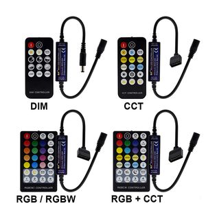 Tek Renk / Çift Beyaz / RGB / RGBW / RGB + CCT LED Şerit Kontrolü için RF Uzaktan Kumanda