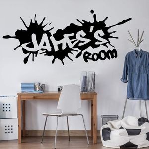 Duvar Çıkartmaları Özel Adı Grafiti Sokak Kültür Sticker Boy Odası Kreş Kişiselleştirilmiş Çıkartması Yatak Odası Ev Dekor 977