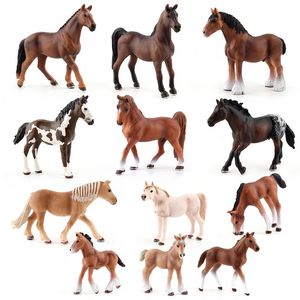 15 Styles Horse Animal Clydesdale Hanoverian Arab Shire Appaloosa Models Action Figure Educational Collection Toys Miniatures Dollhouse