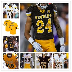 Wyoming Koleji Futbol Forması Josh Andrew Peasley Harrison Waylee Sam Scott D.Q. James Wyatt Wieland Ayir Asante Treyton Welch Easton Gibbs Shae Suiaunoa Ekeler 4xl