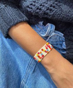 GO2BOHO BOHO Çiçek Pulseras Femme Miyuki Kadınlar Aşk Mektubu Bilezik Hediye Best Friends El Yapımı Boncuk Takı