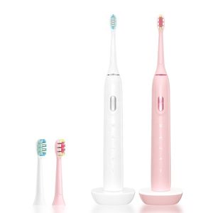 2 dak ile ultrasonik diş fırçası Zamanlayıcı ve 4 temizlik modları 45000 VPM uzun bekleme modunda elektrik oral fırça