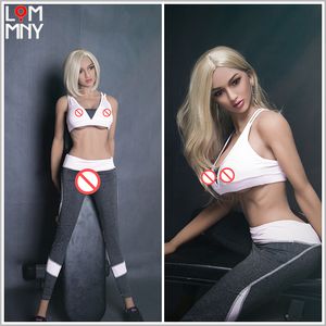Lommny-168 cm realista real silicone sexo boneca macia mama vaquiano metal amor amor sexy ture