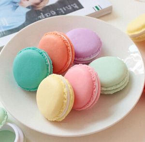 Мини ювелирные изделия для хранения корпуса Macaroon круглый сплошной цвет подарочной коробке ожерелье серьги кольцо мода макияж организатор аксессуар SN4047