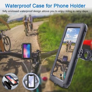 6,7-дюймовый велосипедный мотоцикл держатель телефона телефонная поддержка для Xiaomi Samsung iPhone GPS велосипедная водонепроницаемая защитная крышка автомобиля