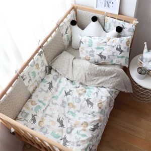 Детское постельное белье набор Nordic Cotton Woven Baby Beden Linen для Borns Kid Crib Bedding для мальчика для девочки Nersur