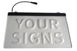 Benutzerdefinierte Ihre Schilder 3D -Gravur LED -Lichtschilder Großhandel Einzelhandel