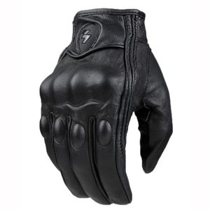 Retro Hakiki Deri Motosiklet Eldiven Havalandırma Yumuşak Mbx / MTB / ATV Eldiven Motocross Aşırı Spor Ekipmanları Bisiklet 211124