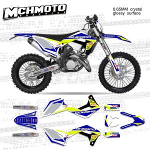 Motosiklet Çıkartmaları MCHMFG Çıkartması Sherco SE SEF SER 125 250 300 450 2021 Fairing Sticker Grafikler