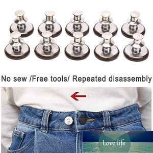 10 ADET Ayarlanabilir Tırnak Ücretsiz Metal Düğmeler Kot Düğme Pins Erkekler Kadınlar Için Yuvarlak Dikiş DIY Dikiş Giyim Fabrika Fiyat Uzman Tasarım Kalitesi En Son