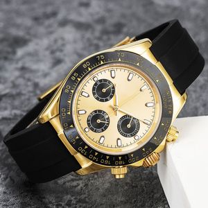 orologi da uomo Giappone VK Orologio con movimento cronografo completamente in acciaio inossidabile Vetro zaffiro 5ATM impermeabile super luminoso 41mm montre de luxe