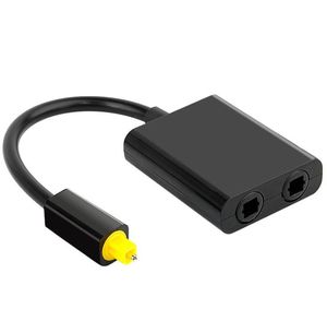 Цифровые кабели SPDIF Оптический звук Spritter 2-Way Toslink Splitter-Adapter 1 вход 2 Выходное SPDIF Оптический кабель Spritter-Hub для CD DVD SN2623