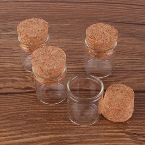 22 * 25mm 4 ml Küçük Cam Şişeler Test Borusu ile Cork Stoper Boş Şeffaf Clear DH20