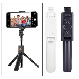 K07 Bluetooth version stainless steel tripod integrated mobile phone selfie stick telescopic horizontal vertical live broad selfie sticks