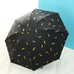 7 Stilleri Erkekler Kadınlar Otomatik Katlanır Yağmur Şemsiye Anti UV Seyahat Sırt Çantası Güneş Şemsiye Taşınabilir Güçlü Kompakt Şemsiye 8 Kaburga Siyah Kaplama TR0051
