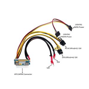 450W-24PIN 12V UT1.5-4 Entrada Pico 450W Saída Realan Mini ITX PICO PSU DC ATX PC Switch DC-DC ATX-Alimentação