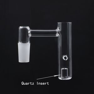 Высококачественные продукты Дымовые кварцевые гвозди для пальцев со съемной прозрачной стойкой Suitfor Glass Water Bongs