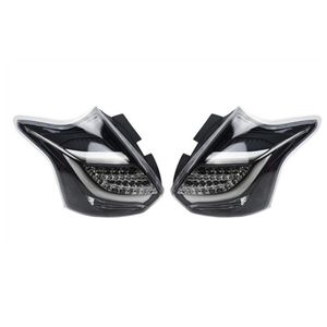 Стайлинг автомобиля для Ford Focus ST 2 Haft Light 2012-2014 Светодиодные задние фонарики заднего багажника Направьте крышка лампы DRL + сигнал + тормоз + обратный