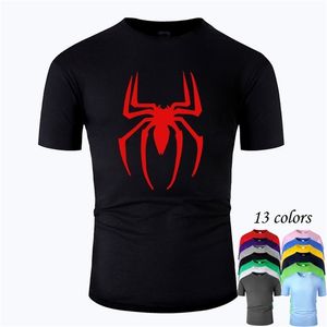 Serin Örümcek Hattı Sanat O Boyun Pamuklu T Gömlek Erkekler Ve Kadın Unisex Yaz Kısa Kollu Tasarlanmış Rahat Tee M01042 210714