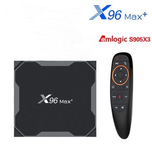 X96max плюс 4/64 Android 9.0 Smart TV Box Amlogic S905x3 Квадроцикл Двойной Wi -Fi 2.4/5,0G 1000M 4/32GB 8K HD X96 MAX TVBOX