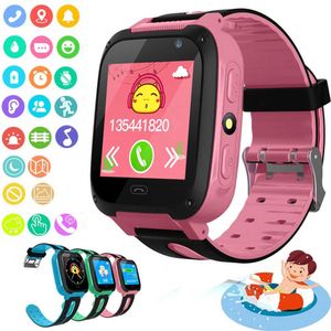 Çocuklar akıllı saat Su Geçirmez Arama Çağrı Smartwatch GPS Anti-kayıp Konum Tracker Çocuklar Telefon Izle Erkek Kız Hediyeler