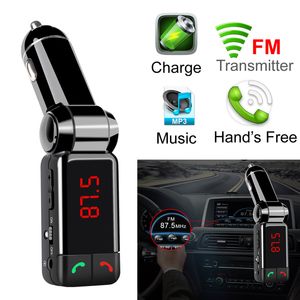 Bluetooth USB Автомобильное зарядное устройство FM-передатчик Руки Бесплатный MP3 Audio Player Беспроводной модулятор BC06 для мобильного телефона