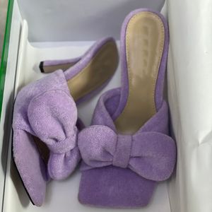 Selppers casuais mulheres arco 9cm sand￡lias moda romance de ver￣o Joker Towel Fabric Slippers High Slippers Top Designer Ladies Slides Cool Slipper Sandal Shoes com caixa No339