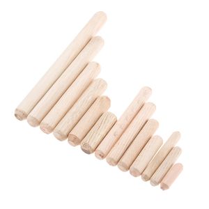 Деревянные дюбельные булавки для ногтей ящик для ногтей Fastner круглые фрефренные ремесла Установить мебельную фитинг из древесных колышек из древесины