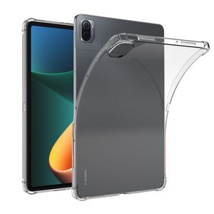 Xiaomi Pad 5 Pro Durumda Temperli Cam Şeffaf Yumuşak Jel Ekran Koruyucu Silikon Koruyucu Kristal Tablet Arka Kapak