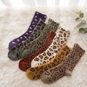 Ev Çorapları Öğeler Butik Boş Leopar Çorapları Çok Renkleri Noel Tatil Stokları Aile Çorapları Dom1061936