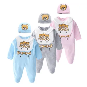 Yenidoğan Bebek Pamuk Romper Noel 0-24 M Tulum Yürümeye Başlayan Bebek Bodysuit Çocuk Tek parça Onesies Tulum