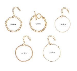 Богемная геометрическая цепочка с кристаллами, многослойные браслеты, браслеты, шарм, регулируемый браслет-лассо, набор для женщин, ювелирные изделия, подарки