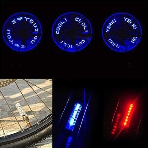 Водонепроницаемая светодиодная буква вспышки колеса колеса клапан клапана для автомобильного велосипеда велосипед мотоцикл мотоцикл