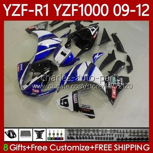 Yamaha YZF-R1 YZF R1 1000 CC YZF1000 YZFR1 09 10 11 12 Karoser 92NO.53 YZF R 1 1000CC 2009 Beyaz Mavi 2010 2011 2012 YZF-1000 2009-2012 Moto Vücut Kiti