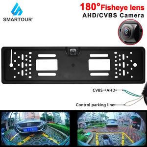 Камеры для задних видов автомобилей датчики парковки Smartour 180 ° Fisheye HD Траектория камера Европейская номера транспортного средства.